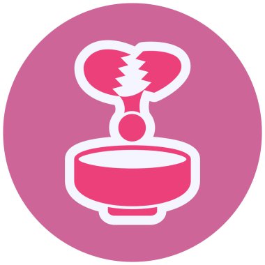 vector illustration of modern Egg Bowl icon