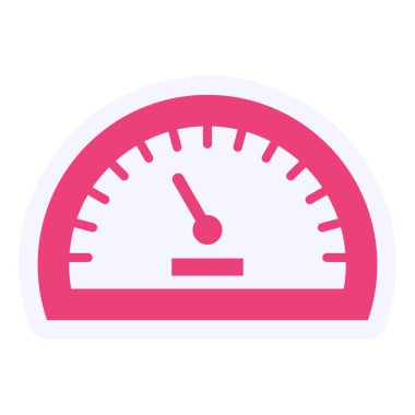 Araba Hızı Vektörü Kabartma Simgesi Tasarımı 