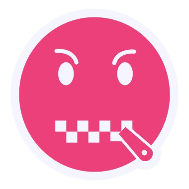 üzgün yüz ifadesi, vektör illüstrasyonu