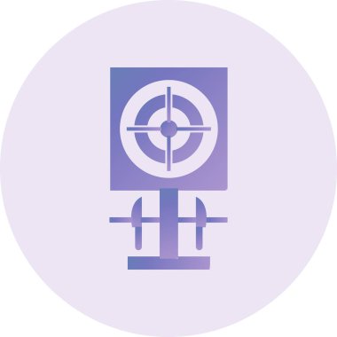 hedef simge vektör illüstrasyonu