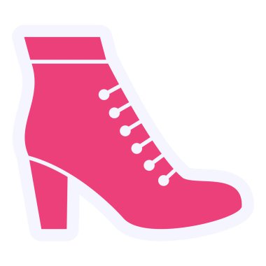 Ayakkabı simgesinin vektör illüstrasyonu