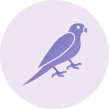 kuş simgesi vektör illüstrasyonu