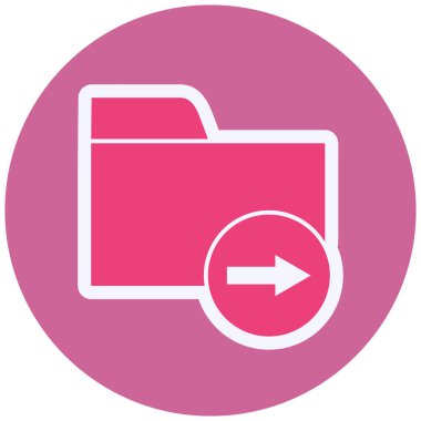 folder web icon. simple illustration