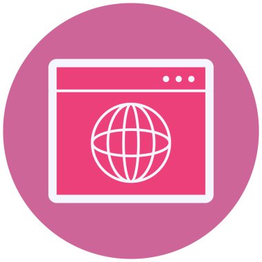 vector illustration of Web Browser