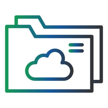 cloud storage technology. web icon simple design