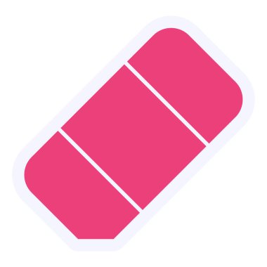 Silgi. Web simgesi basit tasarım