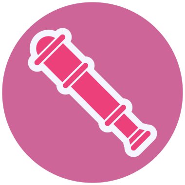 Spyglass. Web simgesi basit illüstrasyon