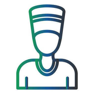 Doktor. Web simgesi basit illüstrasyon