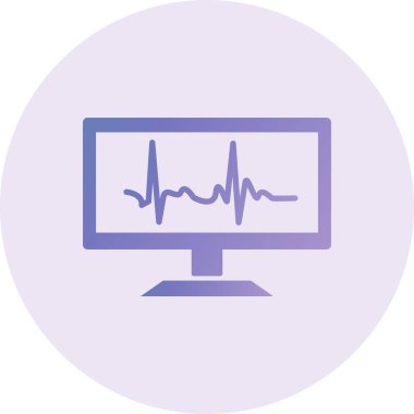 ecg. web icon simple illustration. Pulse 