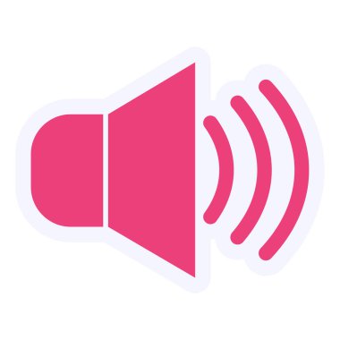 Hoparlör simgesinin vektör illüstrasyonu