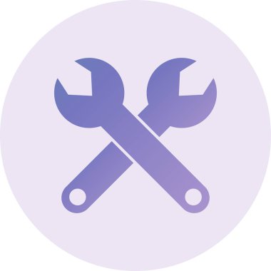 İngiliz anahtarı. Web simgesi basit illüstrasyon