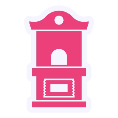 Bilet Ofisi modern simge vektör illüstrasyonu