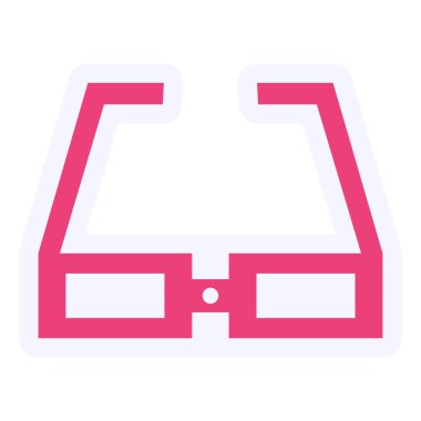 web icon, simple illustration of Glasses