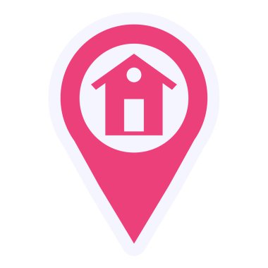 Ev simgesinin vektör illüstrasyonu