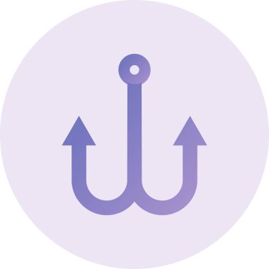 Balık oltası. Basit resimleme 