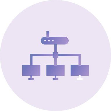 Ağ simgesinin vektör illüstrasyonu