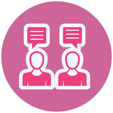 İletişim simgesinin vektör illüstrasyonu