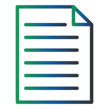 Belge. Web simgesi basit illüstrasyon