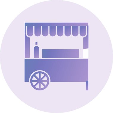 Gıda Standı Vektör Sembol Tasarımı