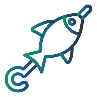 fish icon modern simple illustration 