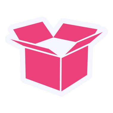 Parcel box. web icon simple illustration