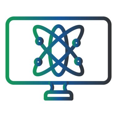 atom. Web simgesi basit tasarım