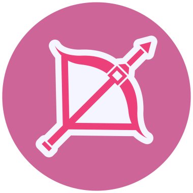 Tatar Yayı Vektör Şekil Simgesi Tasarımı