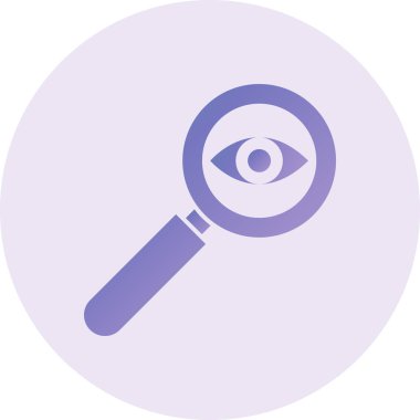 Vision Vector Glyph Simge Tasarımı