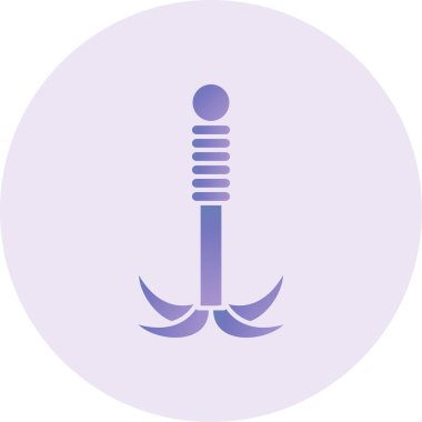 Grappling hook isolated vector icon  