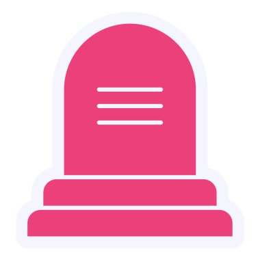 mezar. Web simgesi basit tasarım