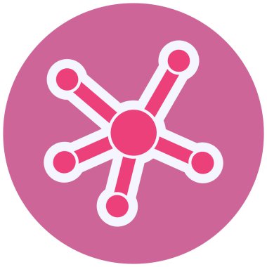 Molekül. Web simgesi basit illüstrasyon