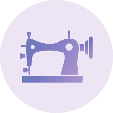 Dikiş makinesi simgesi. vektör illüstrasyonu