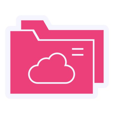 Bulut Paylaşımı Modern ikon vektör çizimi