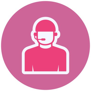 Referee avatar, web icon simple art