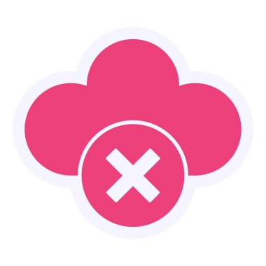 cloud storage technology. web icon simple design