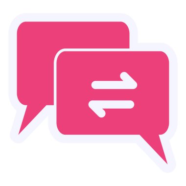 İletişim simgesinin vektör illüstrasyonu