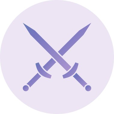 Kılıç simgesi. vektör illüstrasyonu 