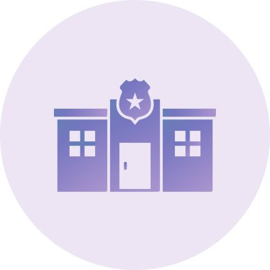 Polis merkezine vektör simgesi