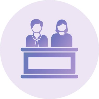 vector illustration of Jury  icon  