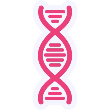 DNA Vektörü Kabartma Simgesi Tasarımı 