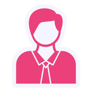 Profesör modern ikon vektör illüstrasyonu