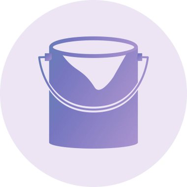 kova simgesinin vektör illüstrasyonu