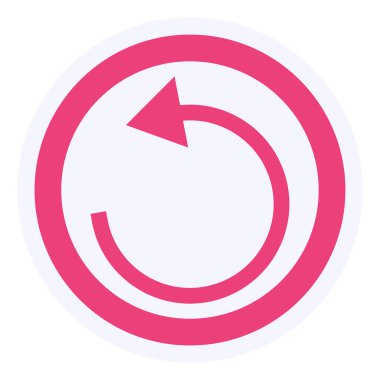 Geri al. Web simgesi basit tasarım