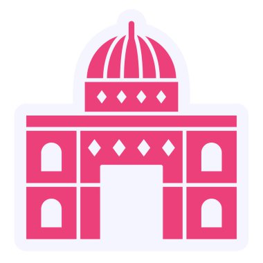 Dome Rock web icon simple illustration