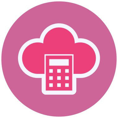 Cloud Calculating simple illustration