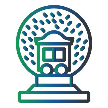 Kristal Top simgesinin vektör illüstrasyonu