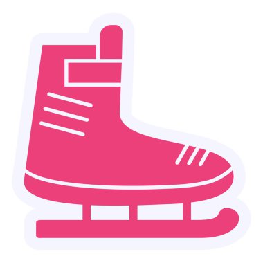 vector illustration of ice skate