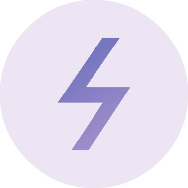 lightning icon, modern web illustration