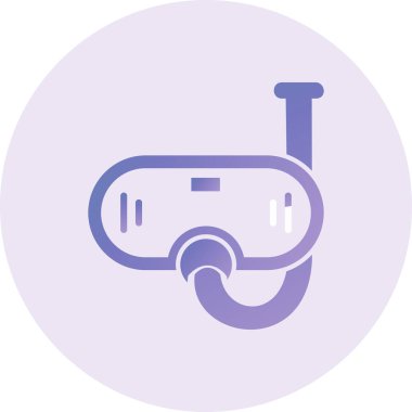 vector illustration of Snorkel mask