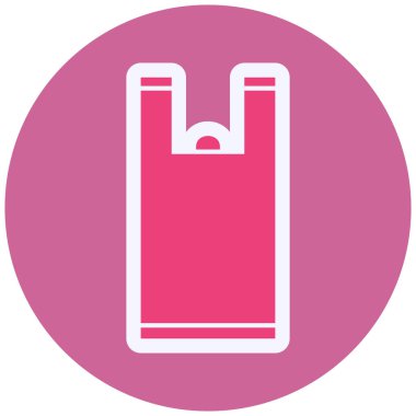 Plastik Torba Vektör Sembol Tasarımı 